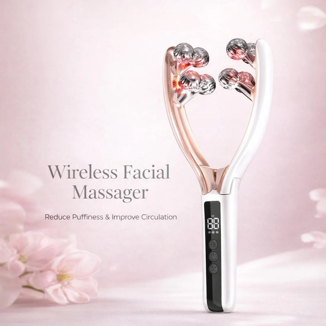 Lumiglo Sculpt contour and lift facial massager, four rotating heads